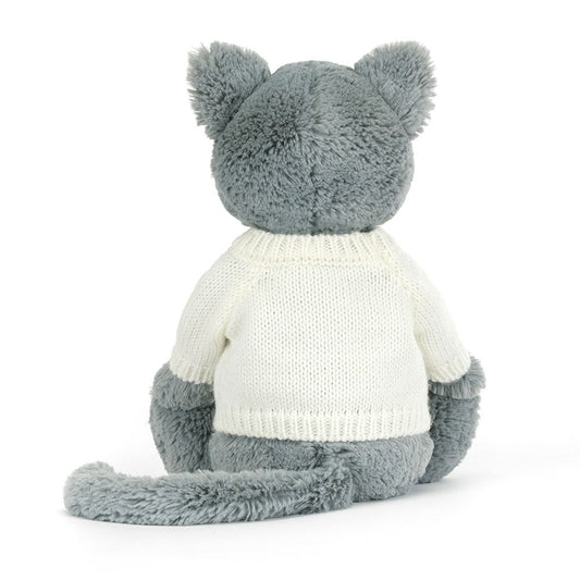 Bashful Kitten With Personalized Cream Jumper - US 5819