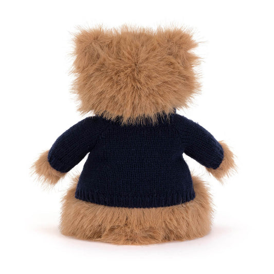 Bartholomew Bear Bouffant With Personalized Navy Jumper - US 6770