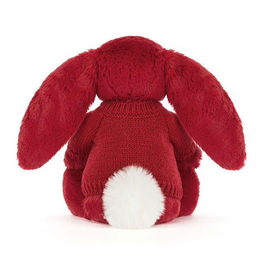 Bashful Luxe Bunny Scarlett With Personalized Red Jumper - US 1343