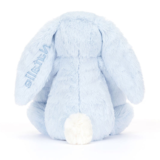Personalized Bashful Blue Bunny Medium - US 8087