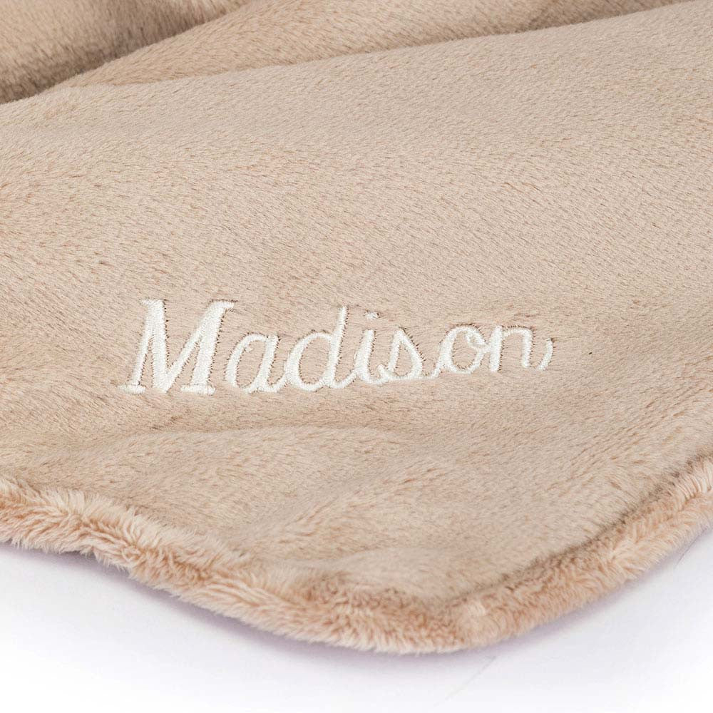 Personalized Bashful Beige Bunny Blankie - US 6352