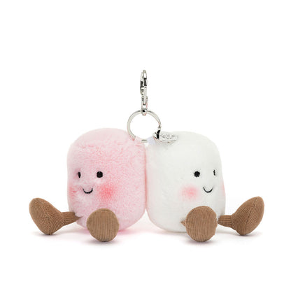 Amuseables Pair Of Marshmallows Bag Charm - US 3632
