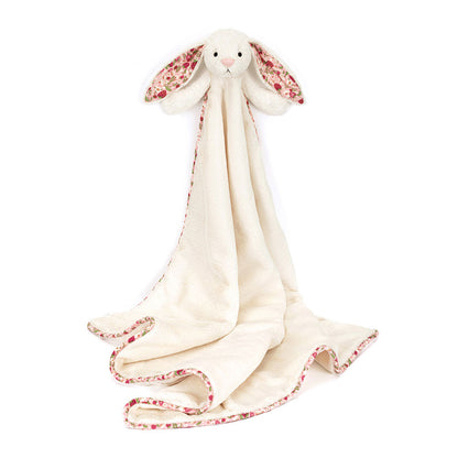 Blossom Cream Bunny 'Berry' Blankie - US 0415