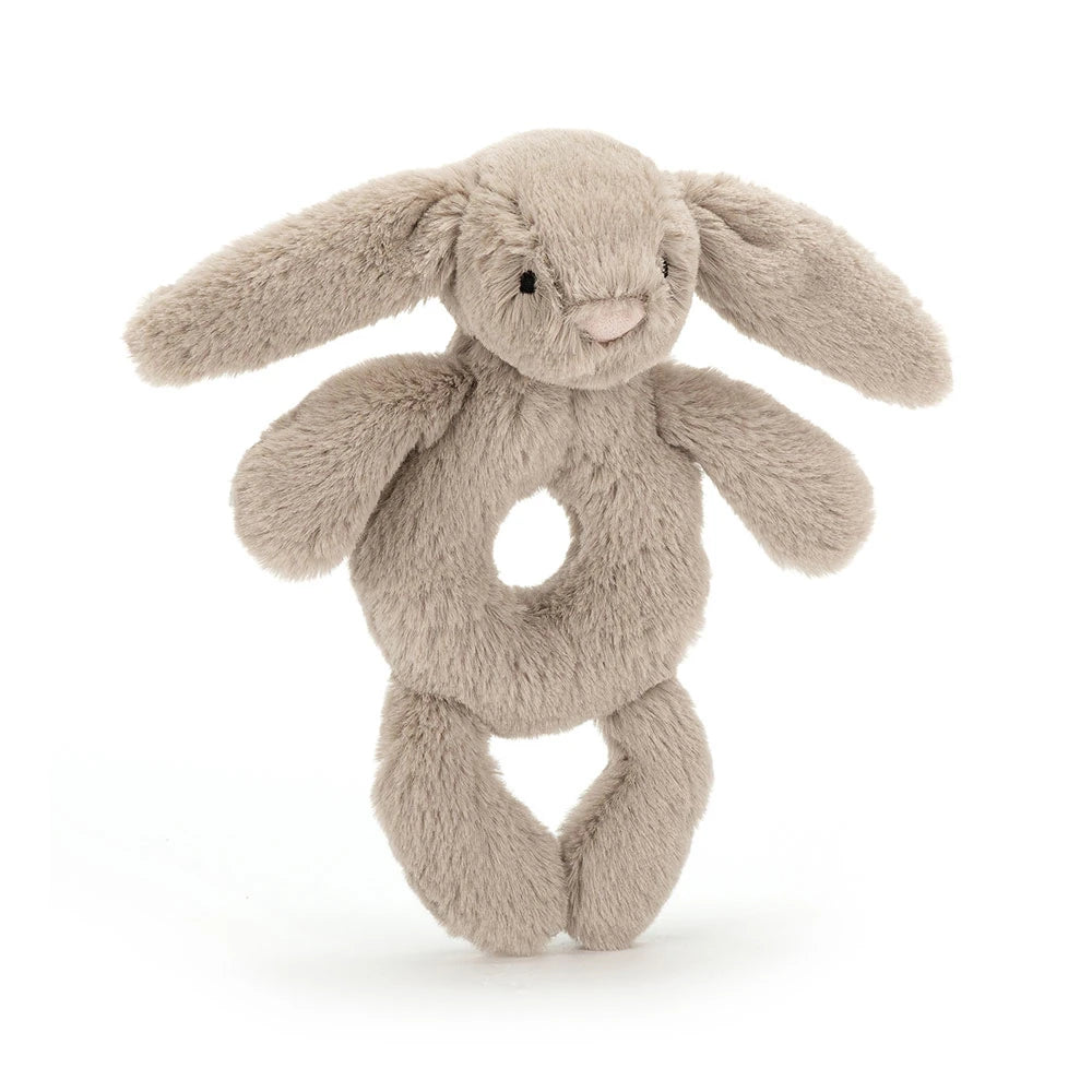 Bashful Bunny Ring Rattle - US 6524