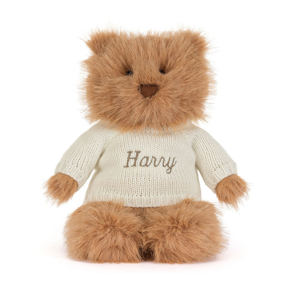 Bartholomew Bear Bouffant With Personalized Cream Jumper - US 4938