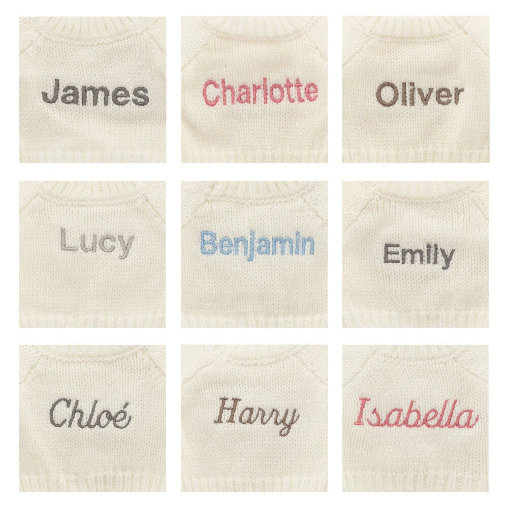 Bashful Blush Bunny With Personalized Cream Jumper - US 1241
