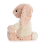 Bashful Blush Bunny With Personalized Cream Jumper - US 1241