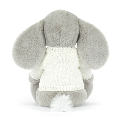 Bashful Luxe Elephant Thuddeus With Personalized Cream Jumper - US 0887