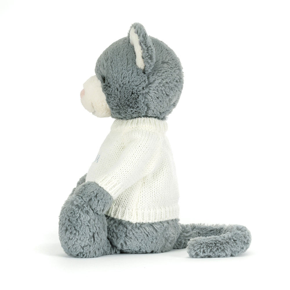 Bashful Kitten With Personalized Cream Jumper - US 5819