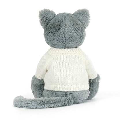 Bashful Kitten With Personalized Cream Jumper - US 5819