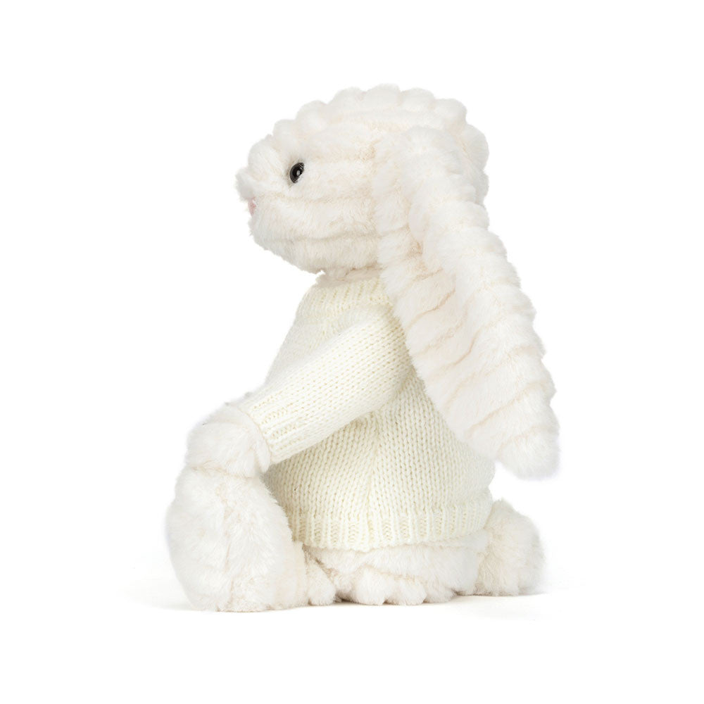 Bashful Luxe Bunny Nimbus With Personalized Cream Jumper - US 7828