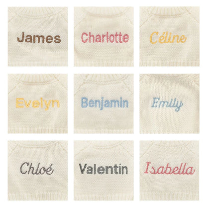 Blossom Silver Bunny 'Bloom' With Personalized Cream Jumper - US 1386