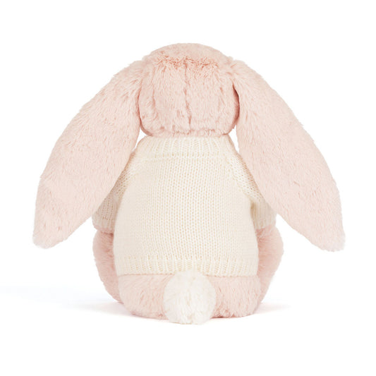 Blossom Blush Bunny 'Cherry' With Personalized Cream Jumper - US 9113