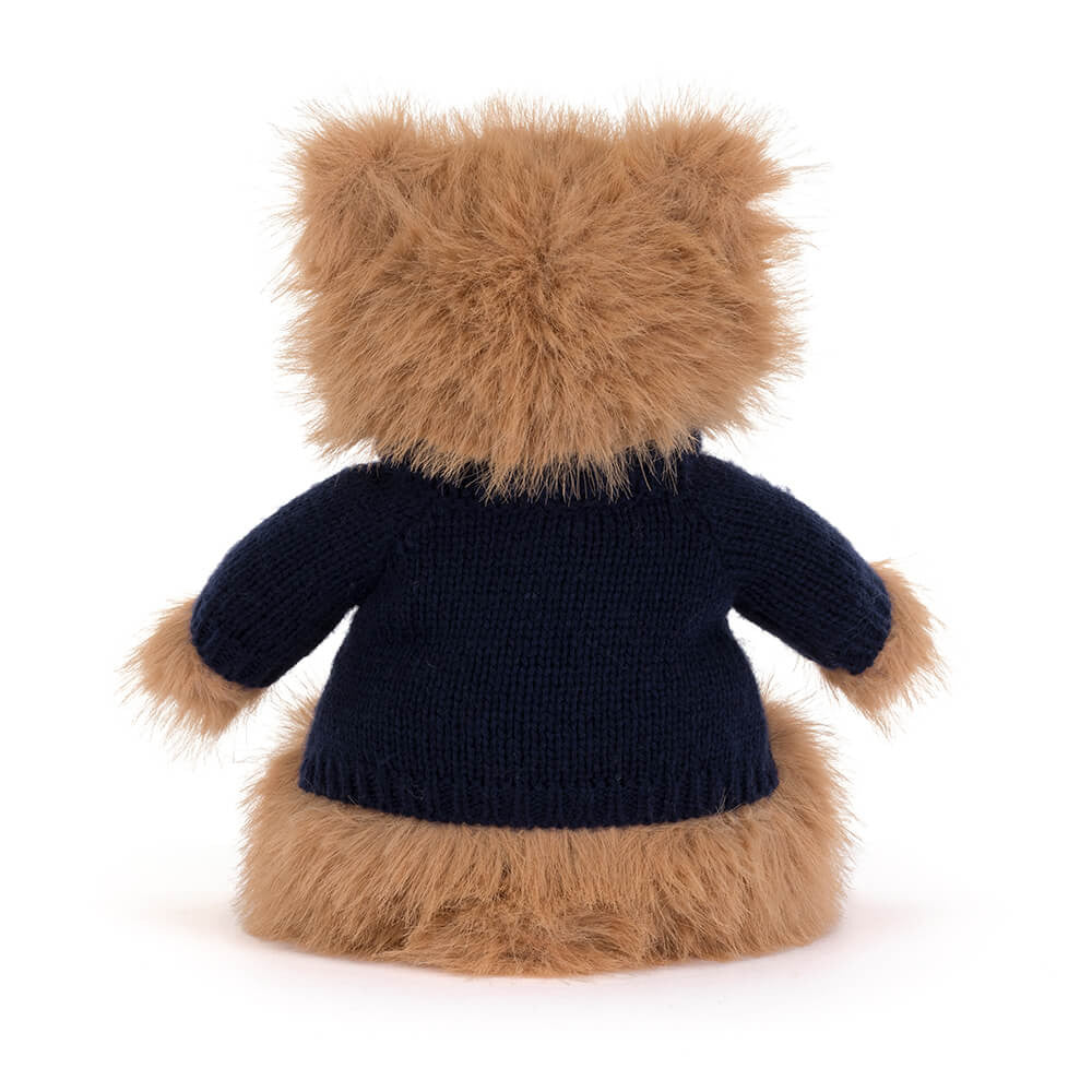 Bartholomew Bear Bouffant With Personalized Navy Jumper - US 6770