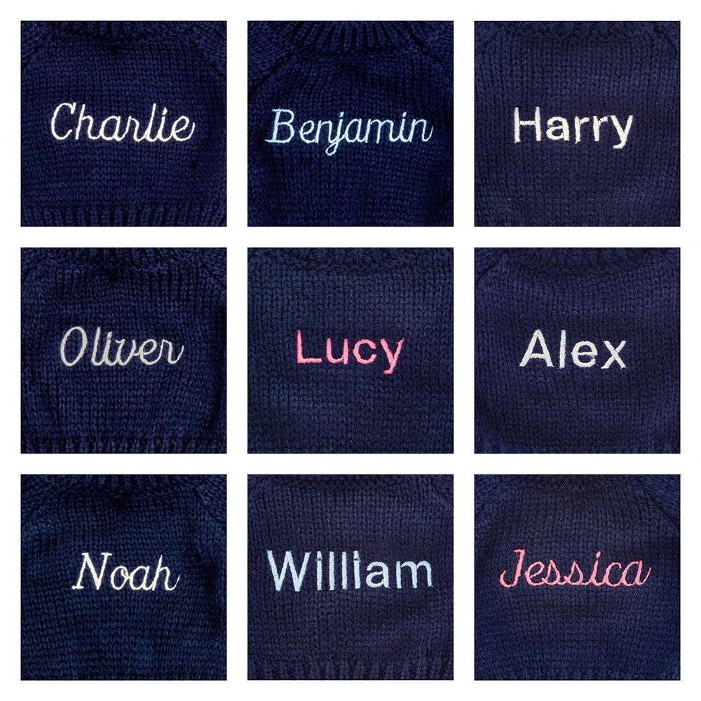 Bashful Beige Bunny With Personalized Navy Jumper - US 5138