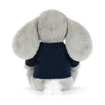 Bashful Luxe Elephant Thuddeus With Personalized Navy Jumper - US 8163