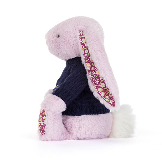 Thistlepop Blossom Luxe Bunny With Personalized Navy Jumper - US 0288