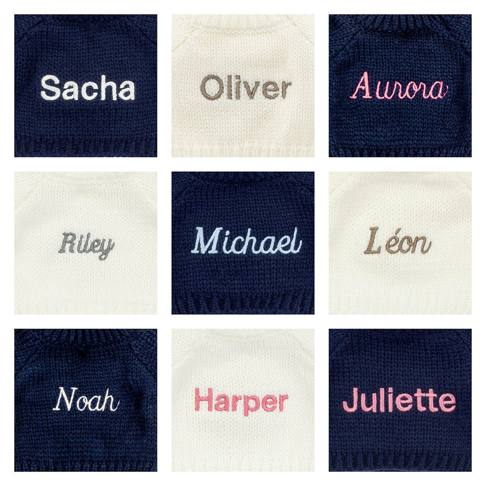 Bashful Luxe Bunny Nimbus With Personalized Navy Jumper - US 5967