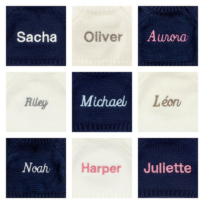 Bashful Patchwork Brown Bunny With Personalized Navy Jumper - US 2965