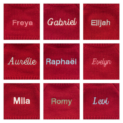 Bashful Fox Cub With Personalized Red Jumper - US 8873