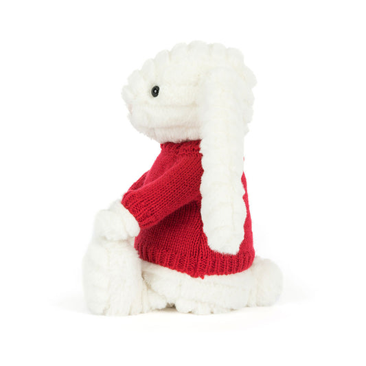 Bashful Luxe Bunny Nimbus With Personalized Red Jumper - US 2734