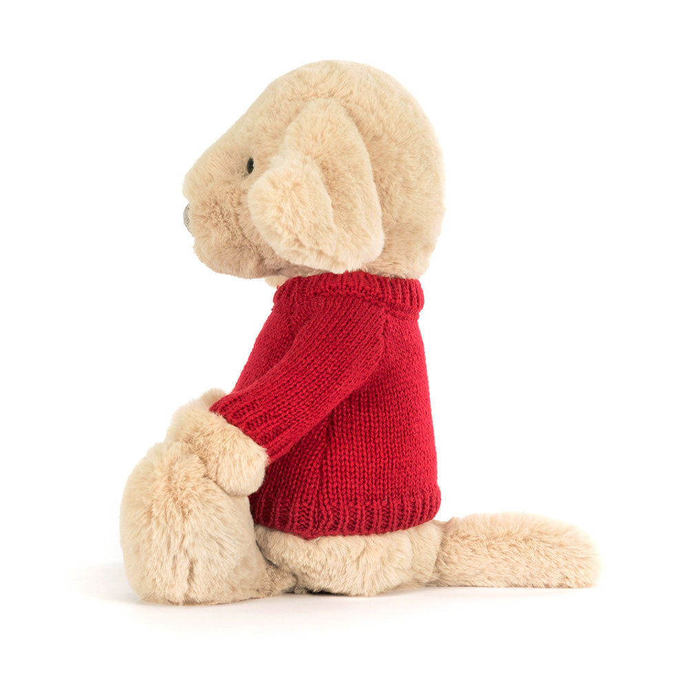 Bashful Luxe Puppy Orlando With Personalized Red Jumper - US 1110