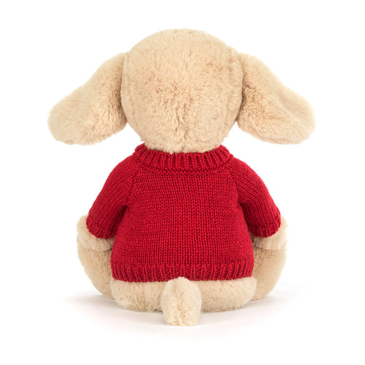 Bashful Luxe Puppy Orlando With Personalized Red Jumper - US 1110