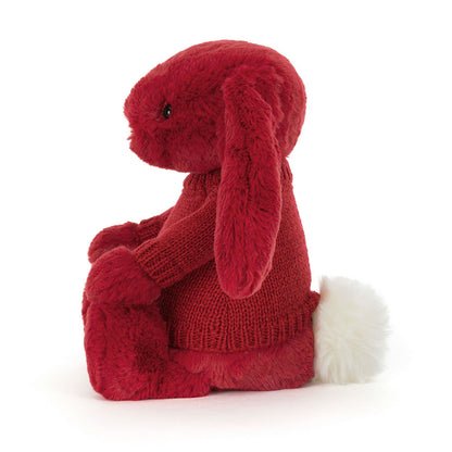 Bashful Luxe Bunny Scarlett With Personalized Red Jumper - US 1343