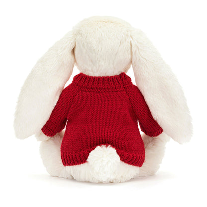 Bashful Twinkle Bunny With Personalized Red Jumper - US 0189