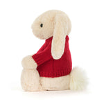 Bashful Luxe Bunny Willow With Personalized Red Jumper - US 5080