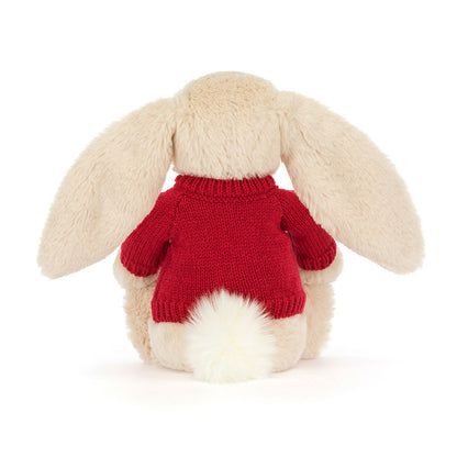 Bashful Luxe Bunny Willow With Personalized Red Jumper - US 5080