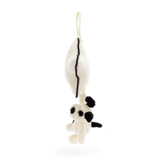 Bashful Black & Cream Puppy Musical Pull - US 2789