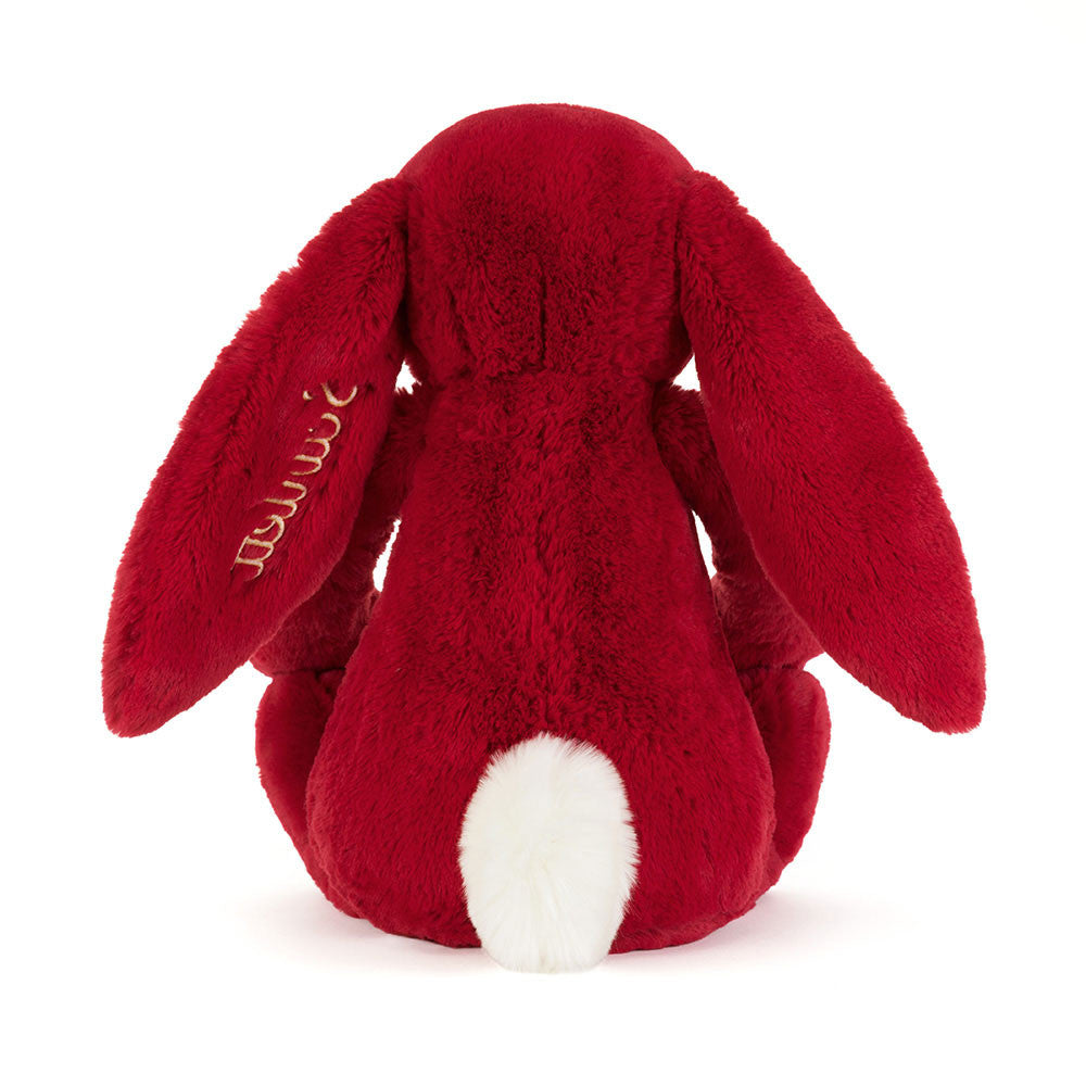 Personalized Bashful Luxe Bunny Scarlett Huge - US 7472