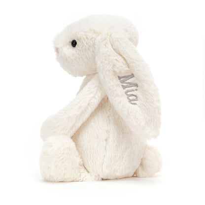 Personalized Bashful Cream Bunny Medium - US 8381