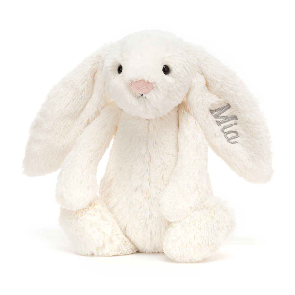 Personalized Bashful Cream Bunny Medium - US 8381