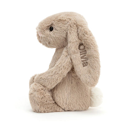 Personalized Bashful Beige Bunny Medium - US 8458