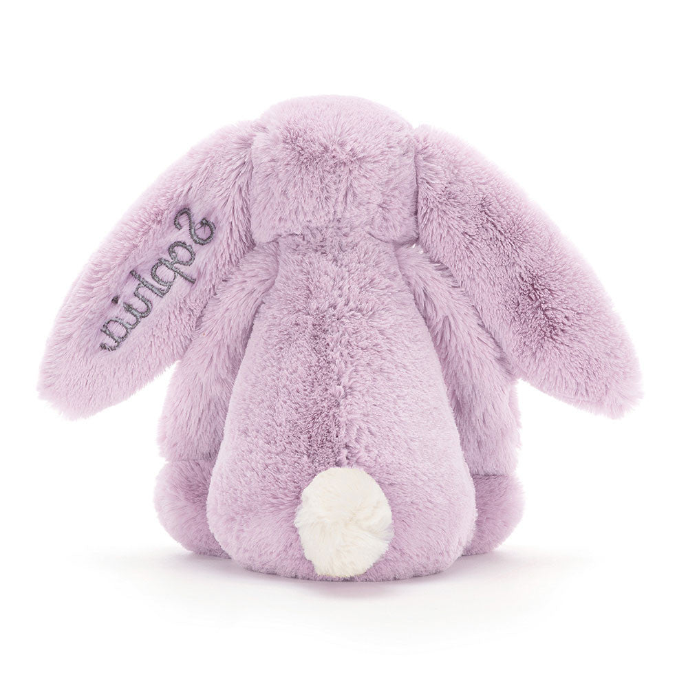 Personalized Bashful Lilac Bunny Medium - US 6595