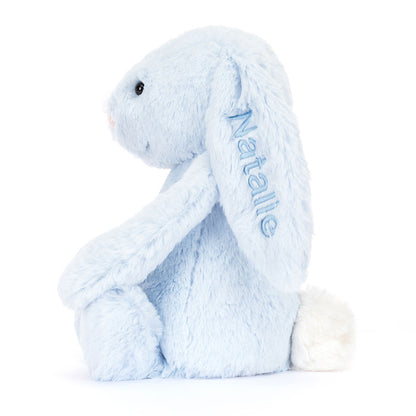 Personalized Bashful Blue Bunny Medium - US 8087
