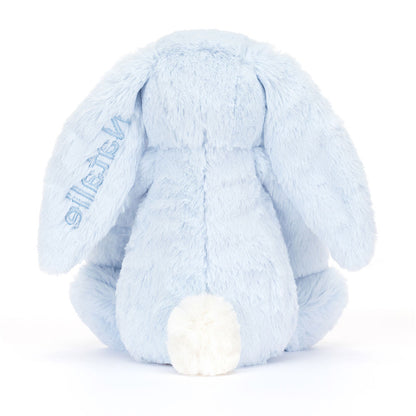 Personalized Bashful Blue Bunny Medium - US 8087