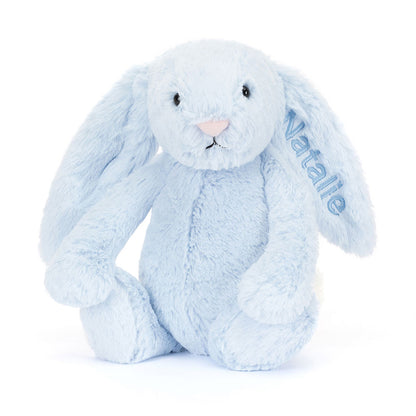 Personalized Bashful Blue Bunny Medium - US 8087