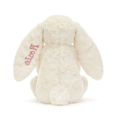 Personalized Bashful Red Love Heart Bunny Medium - US 0155