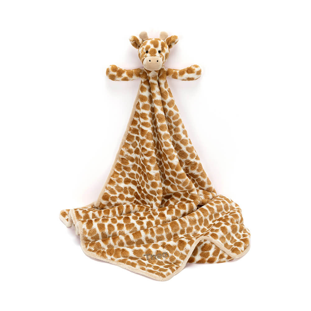 Personalized Bashful Giraffe Blankie - US 5365