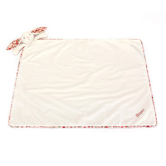 Personalized Blossom Cream Bunny 'Berry' Blankie - US 9770