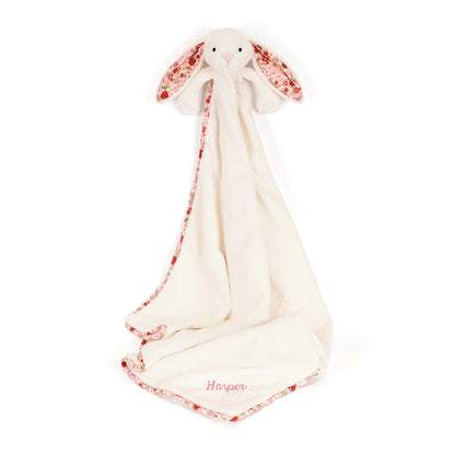 Personalized Blossom Cream Bunny 'Berry' Blankie - US 9770