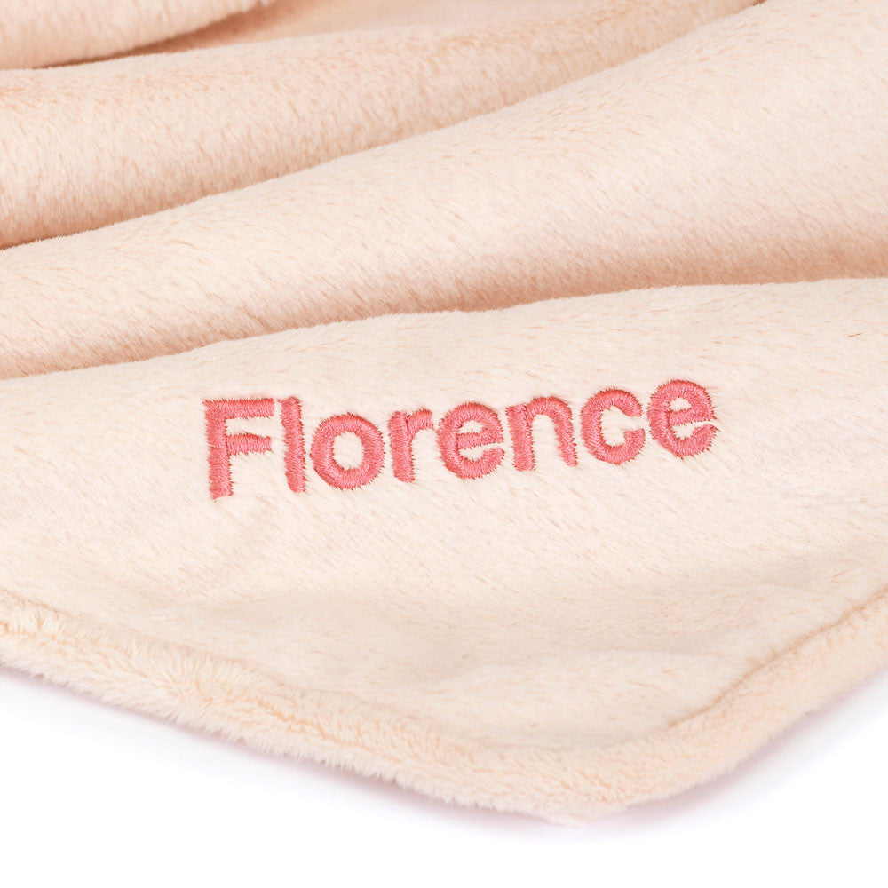 Personalized Bashful Blush Bunny Blankie - US 2396