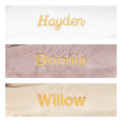 Personalized Bashful Luxe Bunny Rosa Blankie - US 5973