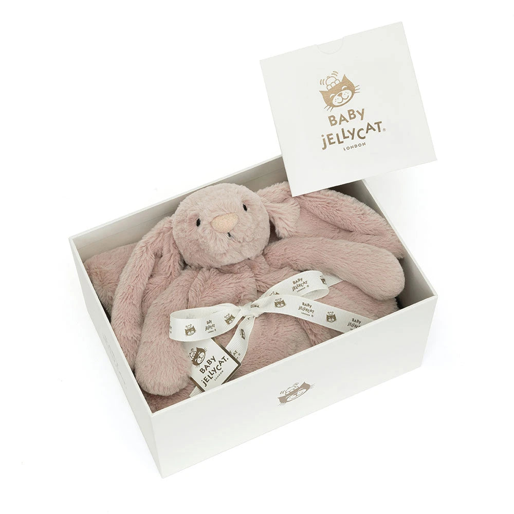Personalized Bashful Luxe Bunny Rosa Blankie - US 5973