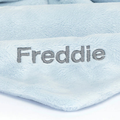 Personalized Bashful Blue Bunny Soother - US 7241