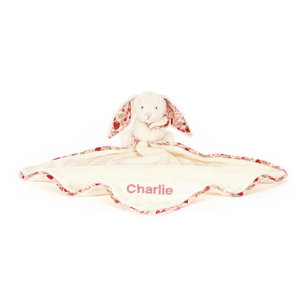 Personalized Blossom Cream Bunny 'Berry' Soother - US 9439