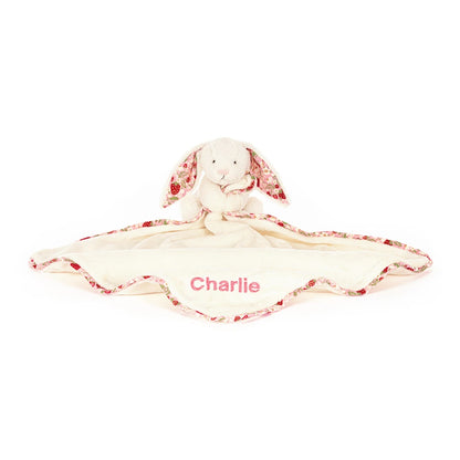 Personalized Blossom Cream Bunny 'Berry' Soother - US 9439
